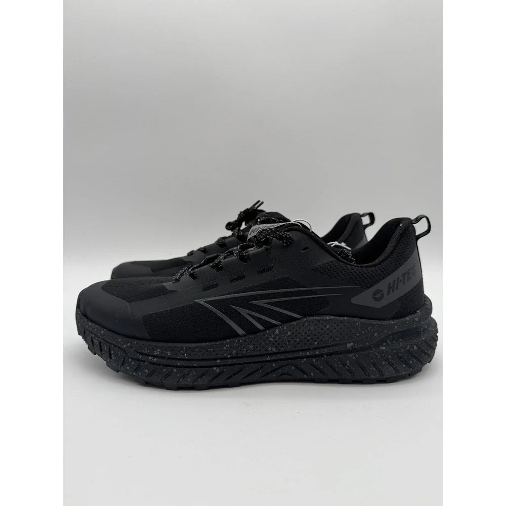 Hi-Tec Men's Running Shoes Size 12 Black Athletic Sneakers Lightweight - Picture 2 of 6